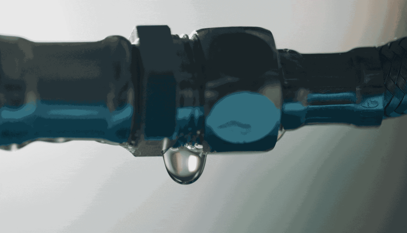 gif of a pipe dripping water