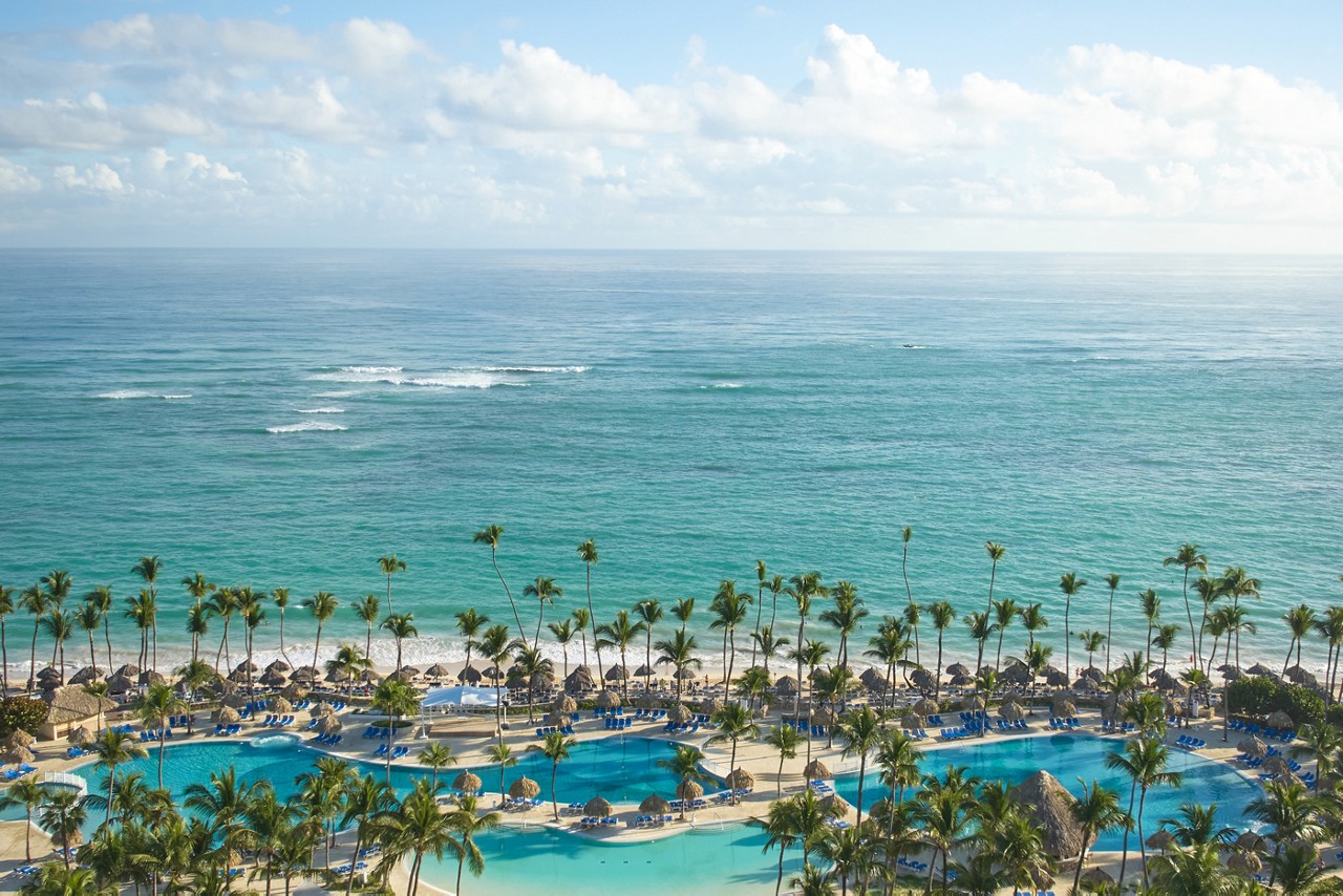 A view of the pool area of the Bahia Principe Bavaro in Punta Cana, DR